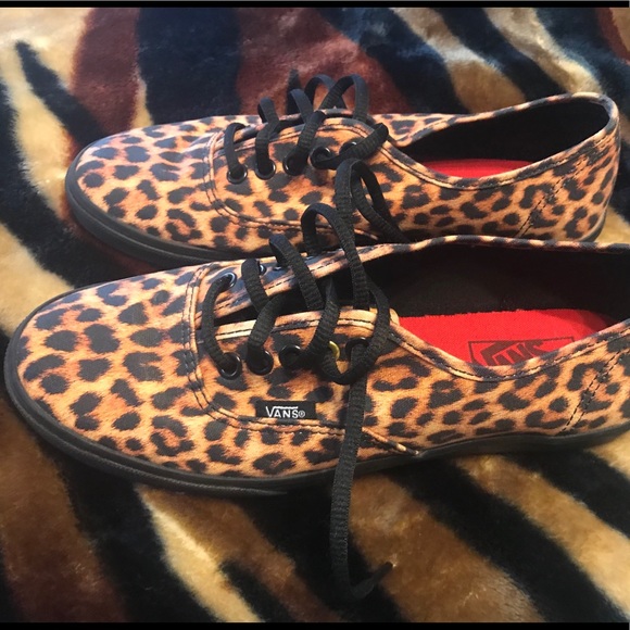 leopard print sole vans
